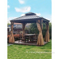 Outdoor Pergola Pavilion 12 &#39;x 10&#39; Hardtop Gazebo